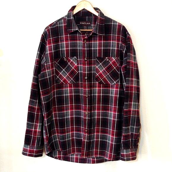 Pintlar heavy work button down western flannel - Picture 1 of 4